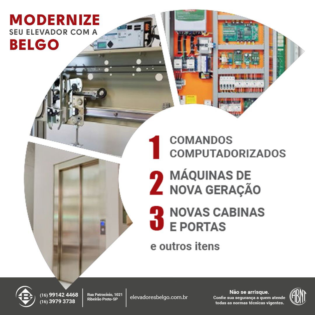 modernização de elevador